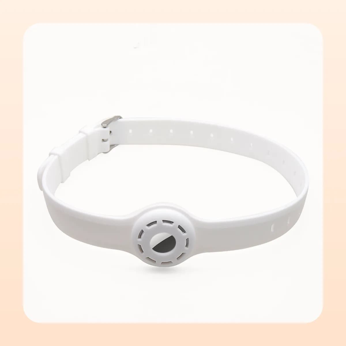 Kindral AirTag collar in white
