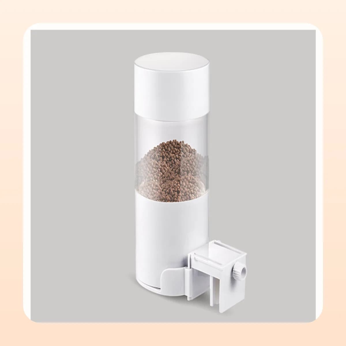 The Kindral auto feeder seen from the front with the clamp open