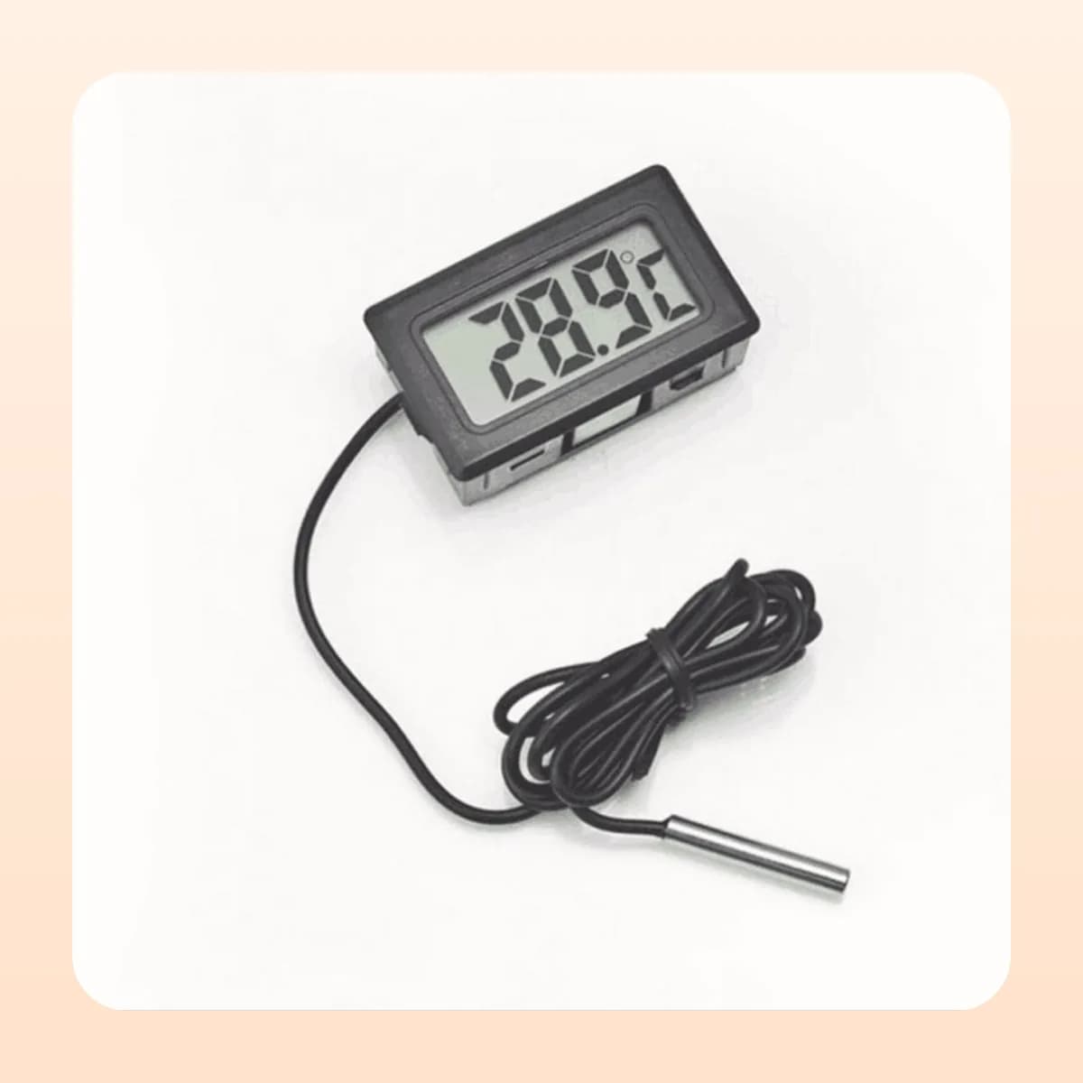 The battery compartment of the Kindral thermometer