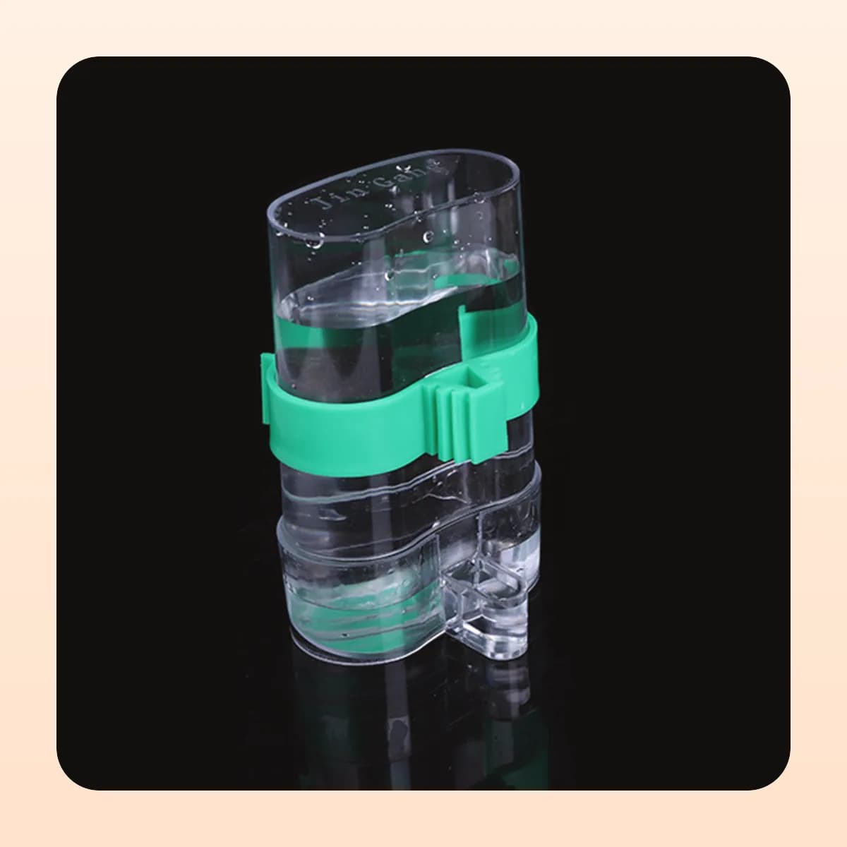 Kindral clip-on gravity water drinker for bird cages