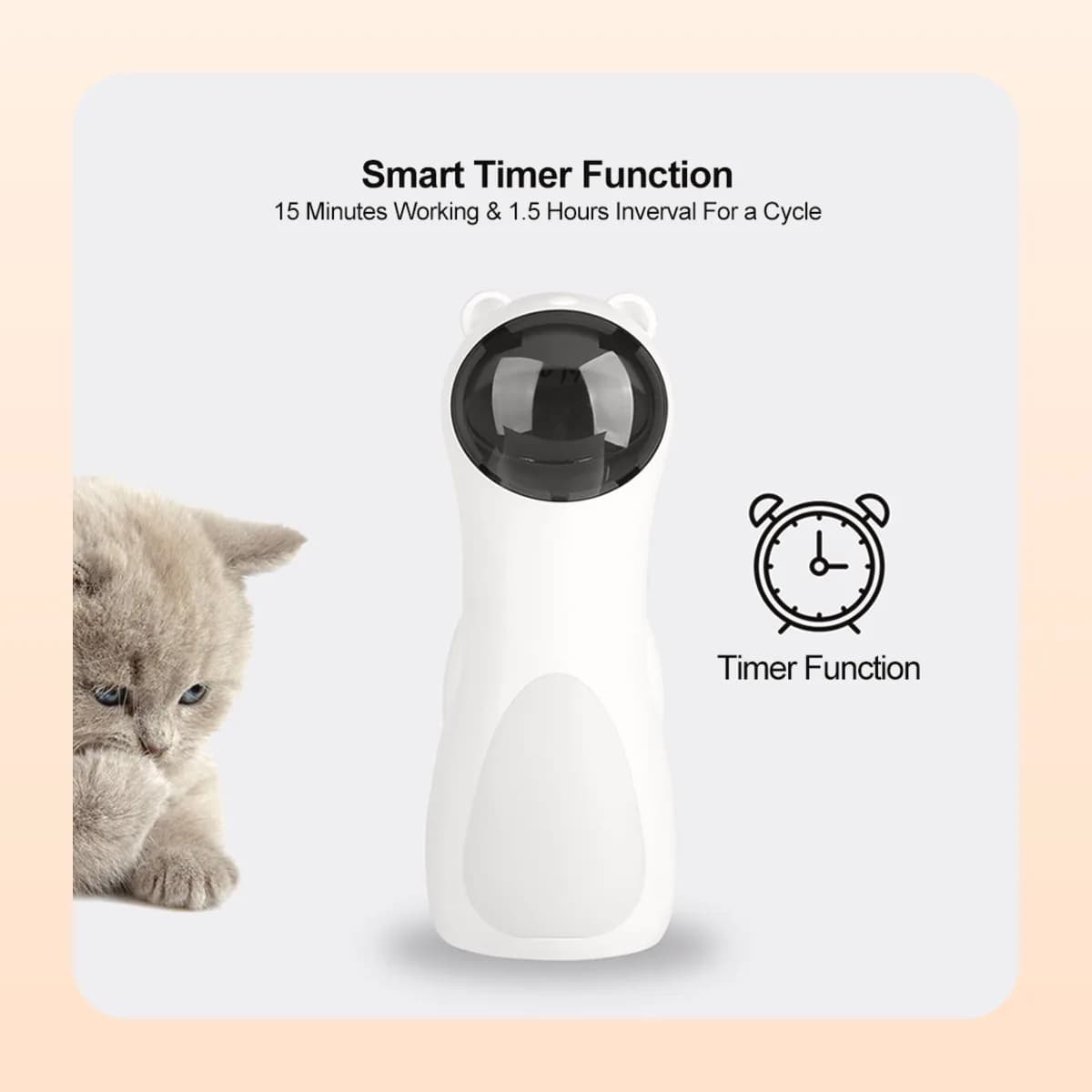 Kindral automatic laser tower with its fifteen-minute timer