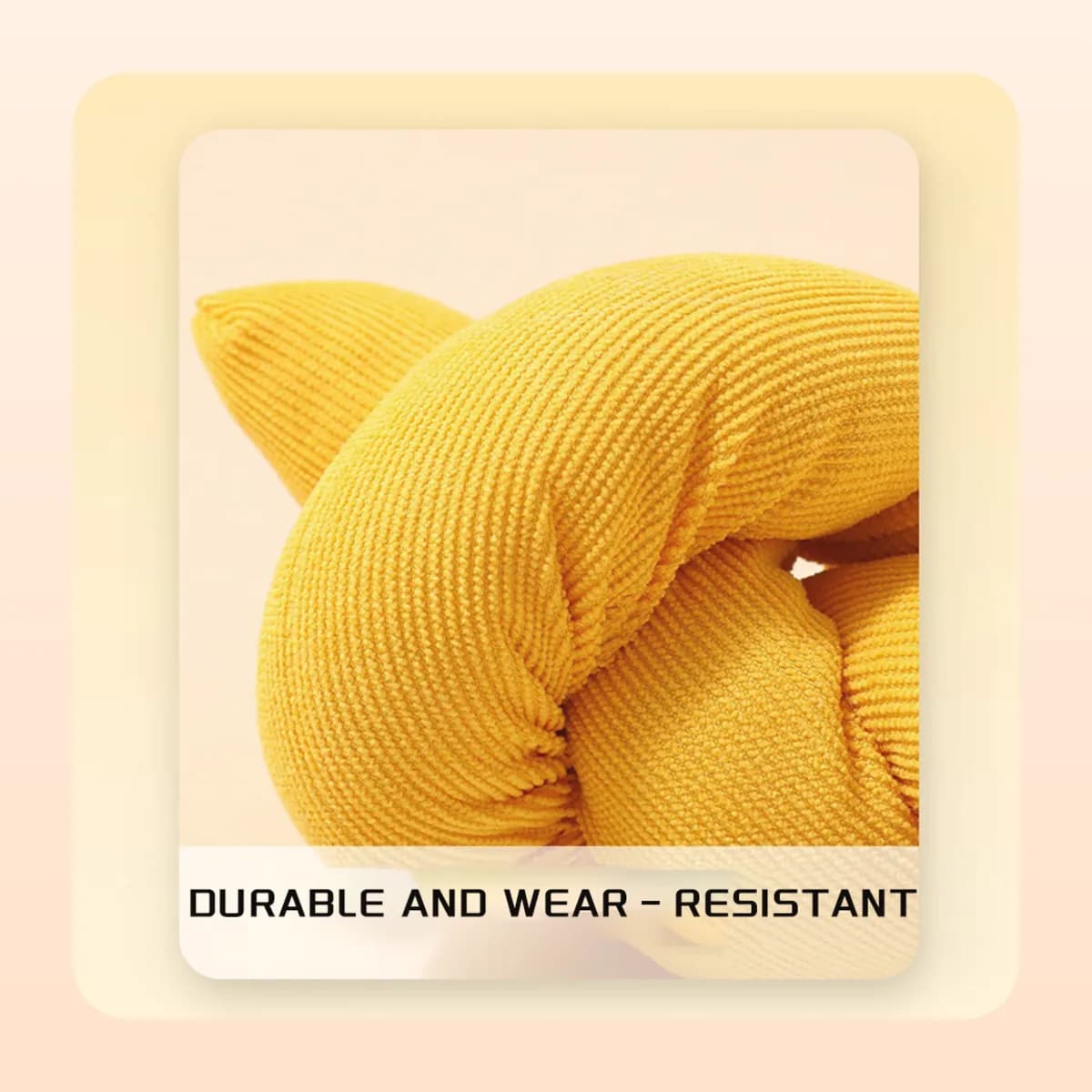 Close view of the Kindral knot kicker's corduroy weave