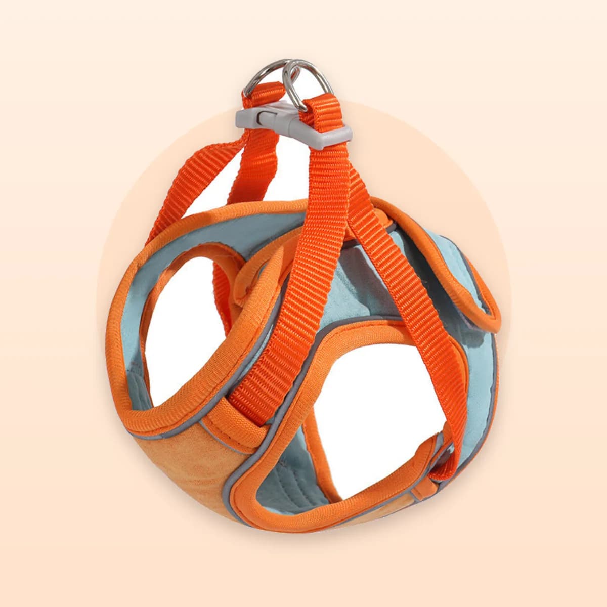 Kindral escape-proof cat harness in orange