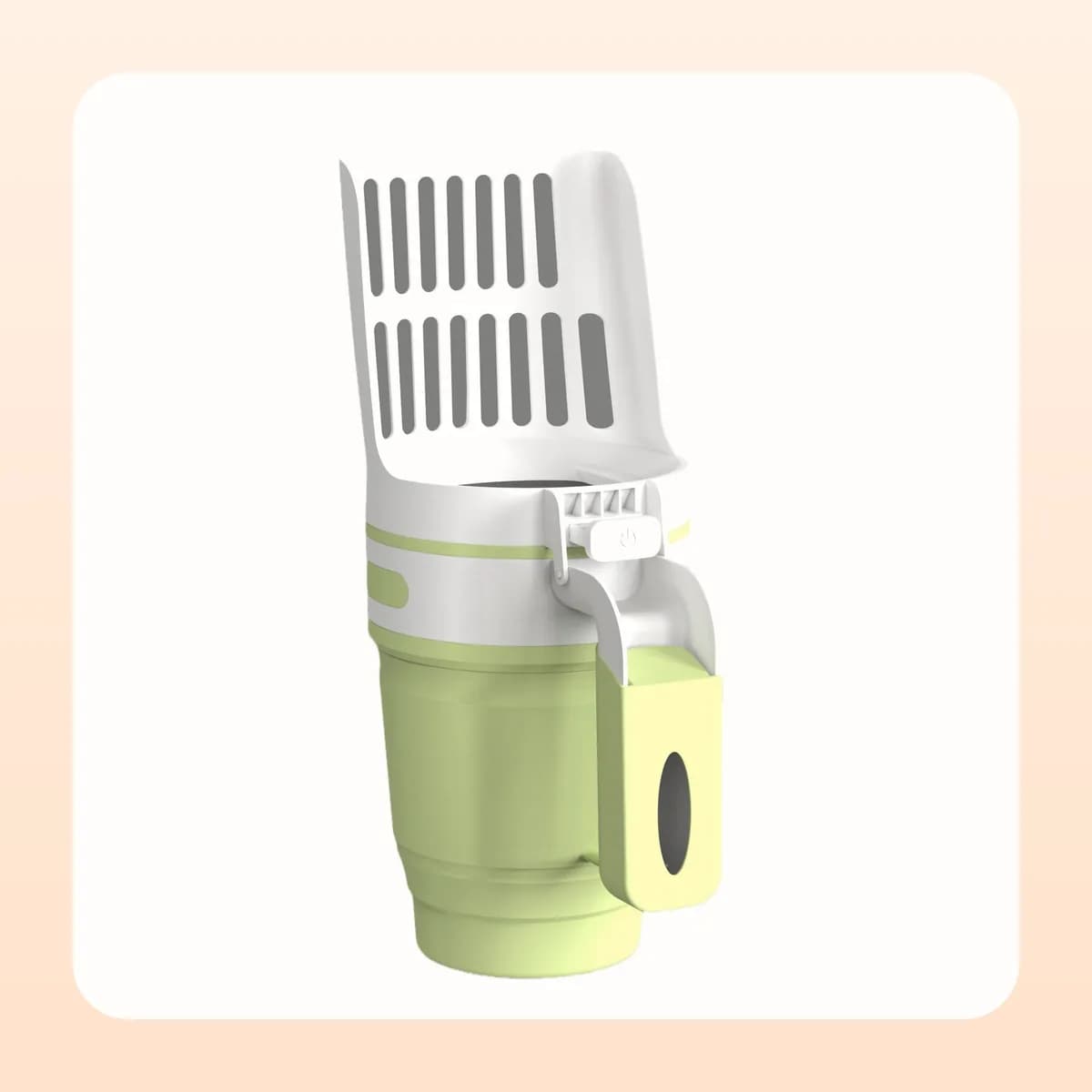 Kindral cat litter scoop and waste bin in green
