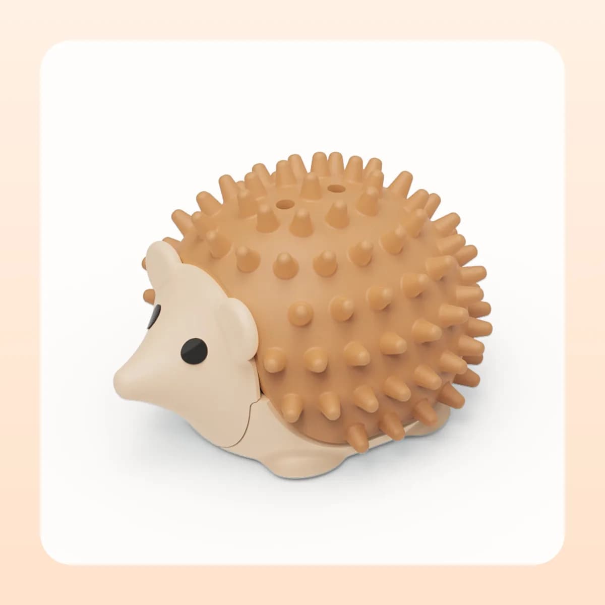 Kindral cat self-groomer in coffee brown