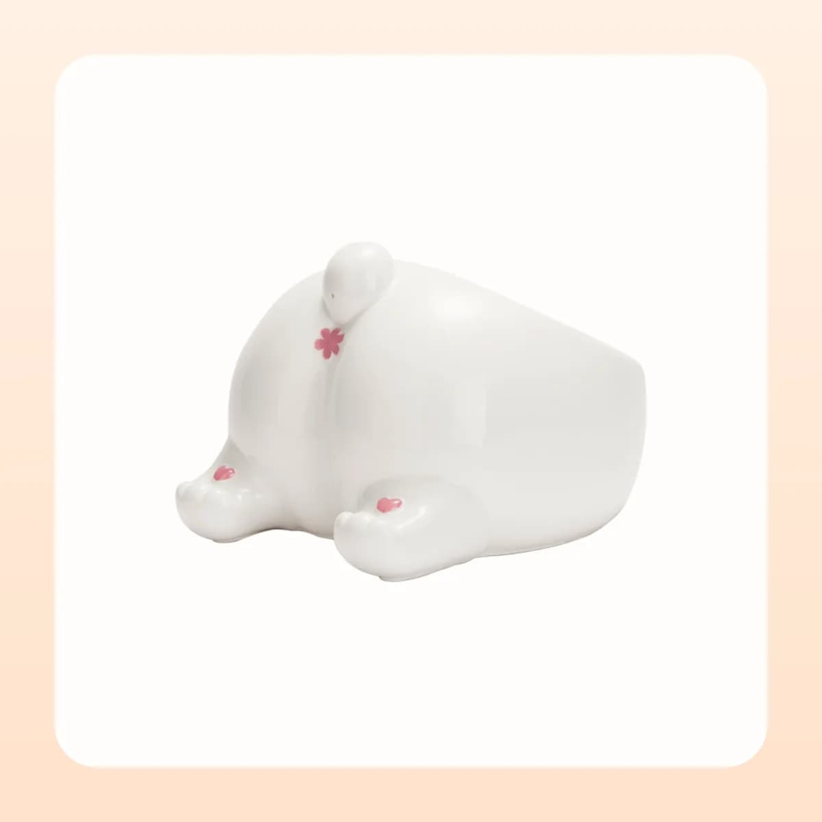 Kindral ceramic pet bowl in plain white
